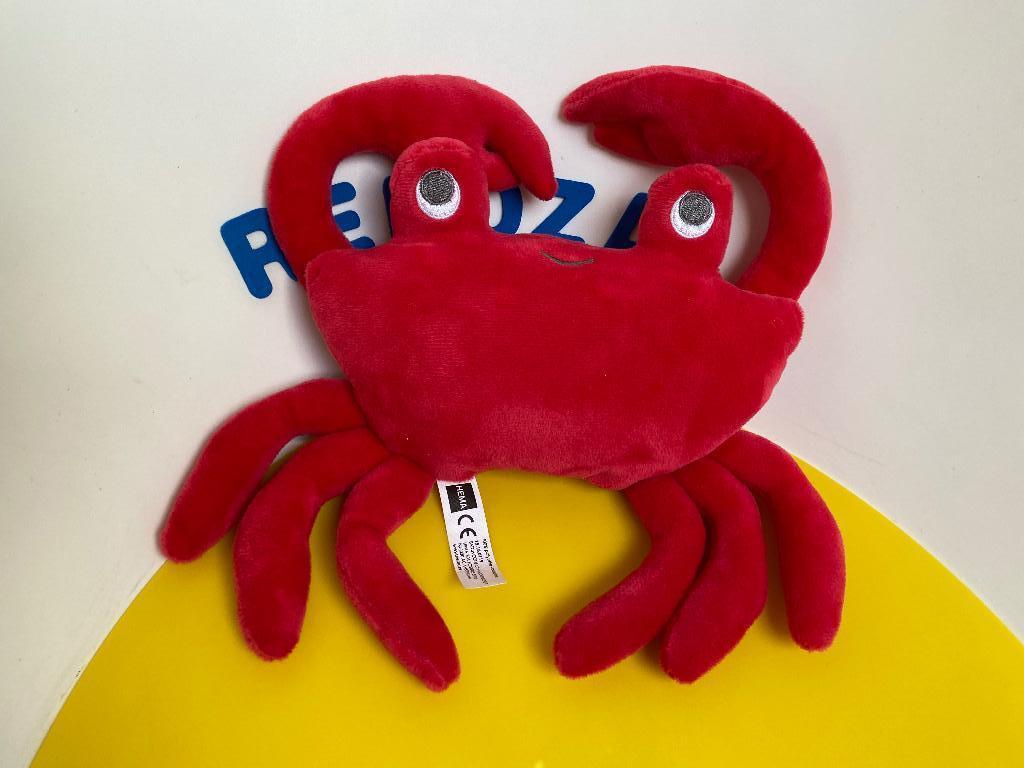 5046 hema krab kreeft rood, Kinderen en Baby's, Speelgoed | Knuffels en Pluche, Ophalen of Verzenden, Zo goed als nieuw, Overige typen