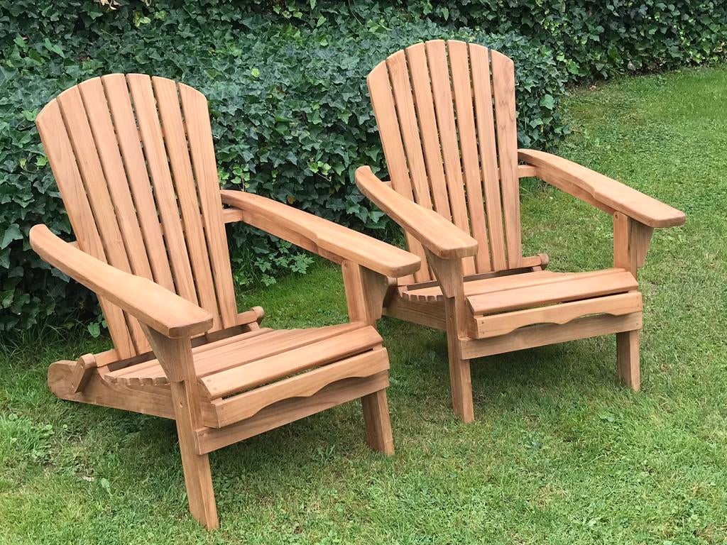 Foto 3 van Groot Assortiment Teak Tuinstoelen / Nieuw & Gebruikt