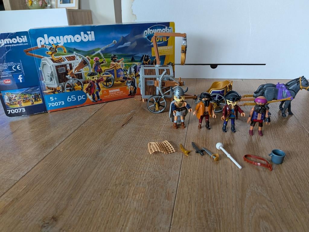 Playmobil 70073 Movie Charlie met de gevangeniswagon, Ophalen of Verzenden, Zo goed als nieuw
