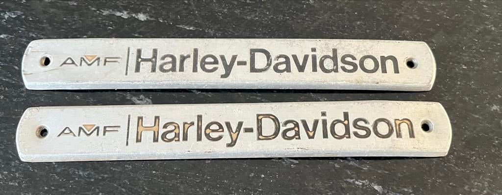 Harley Davidson Shovelhead Tank Emblemen, Ophalen of Verzenden, Gebruikt
