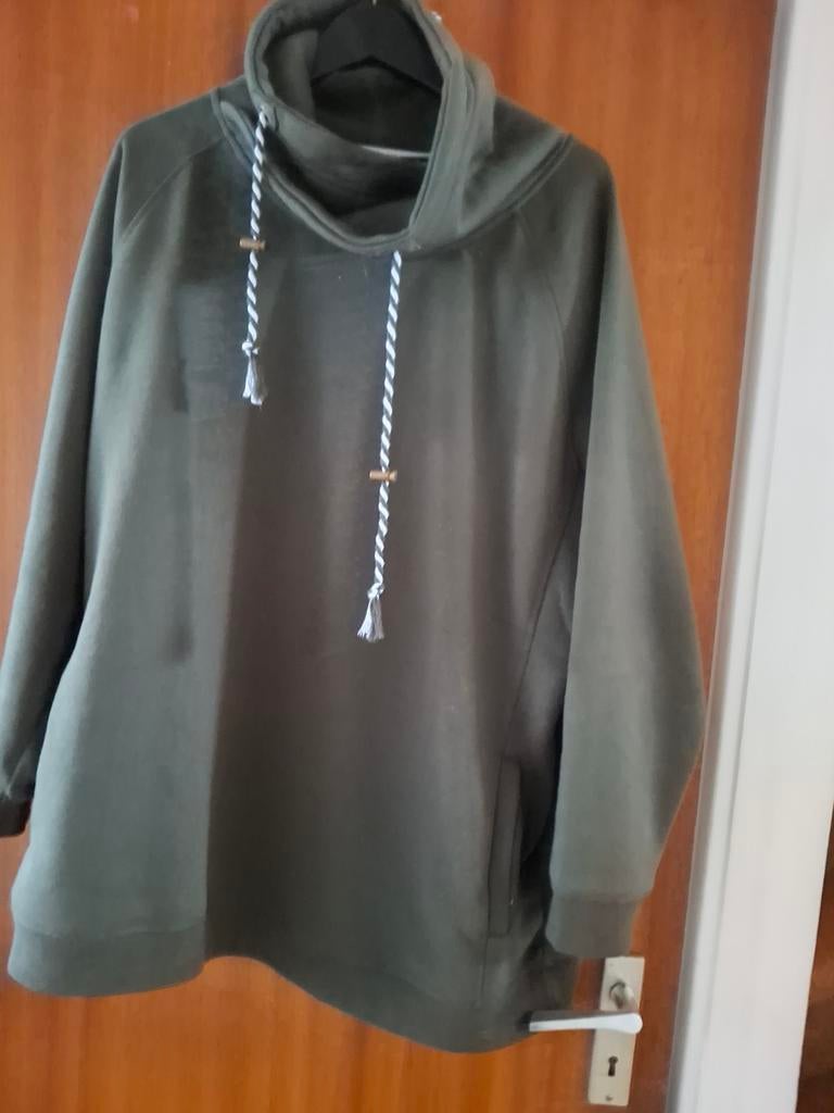 Mooie donkergrijze Ulla Popken hoody - maat 41, Maat 46/48 (XL) of groter, Ulla Popken, Ophalen of Verzenden, Zo goed als nieuw