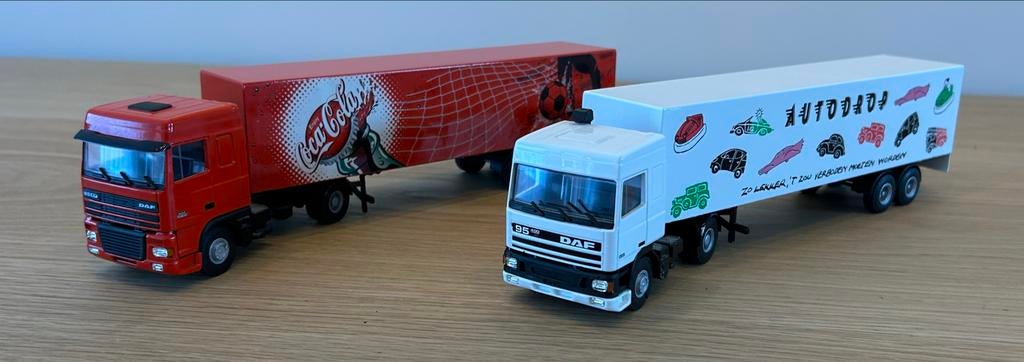 Lion Toys, coca cola vrachtwagen en autodrop vrachtwagen, Ophalen of Verzenden