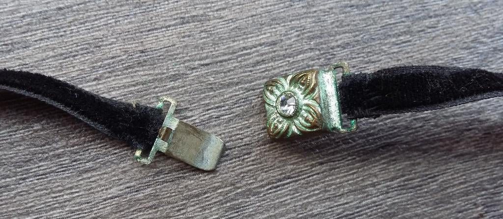 Antiek om1950 Hals Sieraad Hanger EDELWEISS Bloem Medaillon, Sieraden, Tassen en Uiterlijk, Antieke sieraden, Ophalen of Verzenden