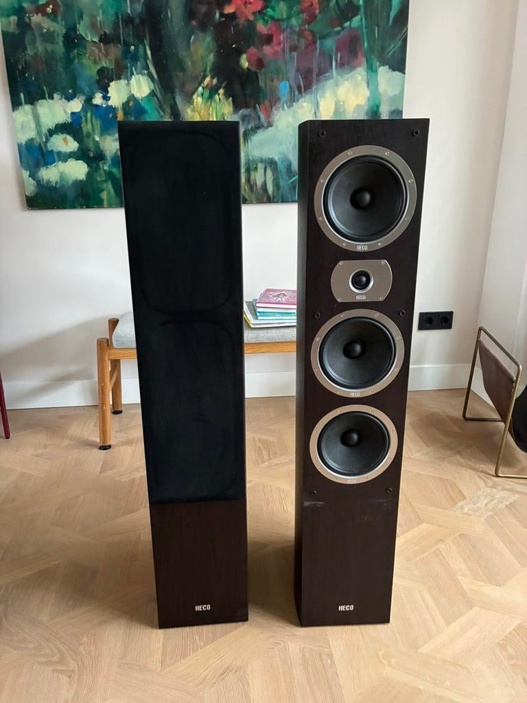 Heco Victa 700 speakers, Zo goed als nieuw, 120 watt of meer, Front, Rear of Stereo speakers, Ophalen