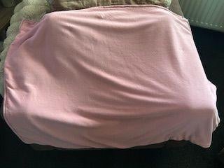 Meyco wiegdeken velvet Knit roze, Ophalen, Zo goed als nieuw, 85 tot 100 cm, Deken