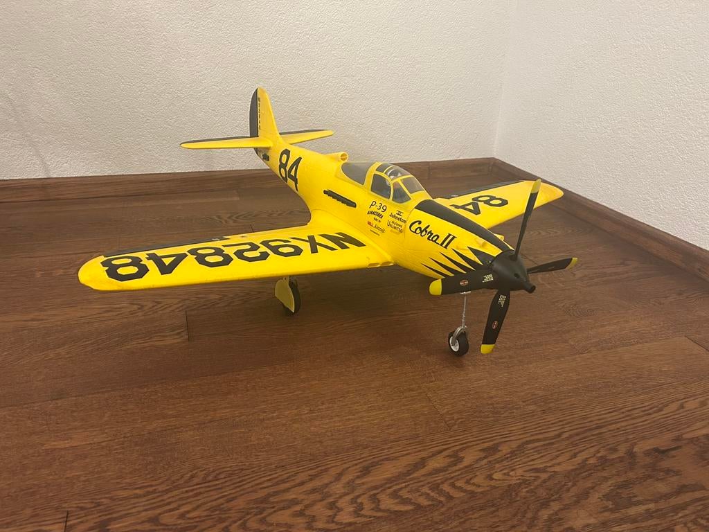 FMS P-39 Aircobra modelvliegtuig warbird, Ophalen of Verzenden, Gebruikt