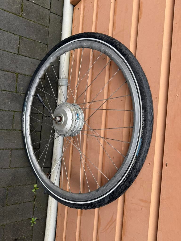 Voorwiel motor Unuon 24 v, Ophalen of Verzenden, Zo goed als nieuw, Wiel