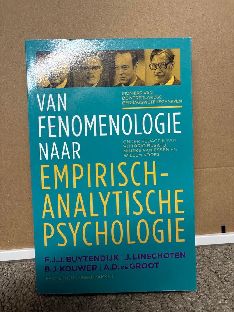 Van fenomenologie naar empirisch-analytische psychologie, Ophalen of Verzenden, Gelezen, Cognitieve psychologie