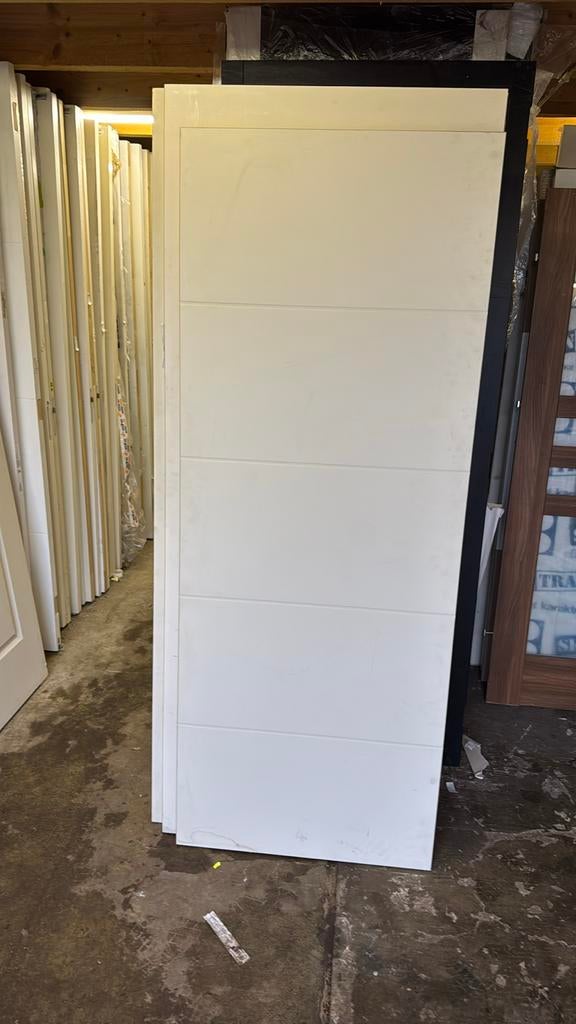 Stompe paneeldeur 78x201.5 cm freeslijnen nr 562, Ophalen, Minder dan 80 cm, Binnendeur, Nieuw