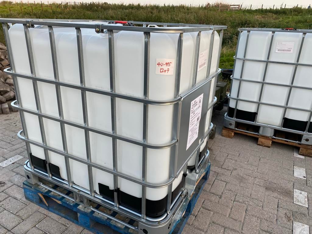 1000 liter vat met kraan tank ibc regenton voedselbranche, Met kraantje, 150 liter of meer, ., Ophalen of Verzenden