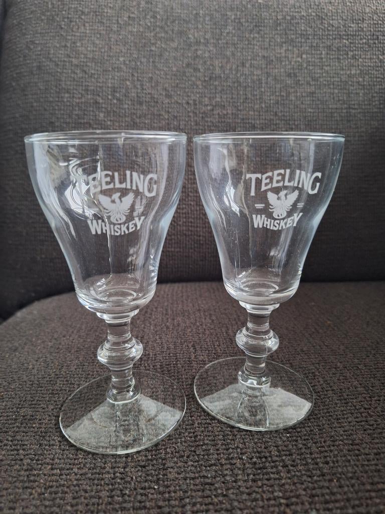 TEELING whisky glazen 2 stuks, Ophalen of Verzenden, Zo goed als nieuw, Borrel- of Shotglas