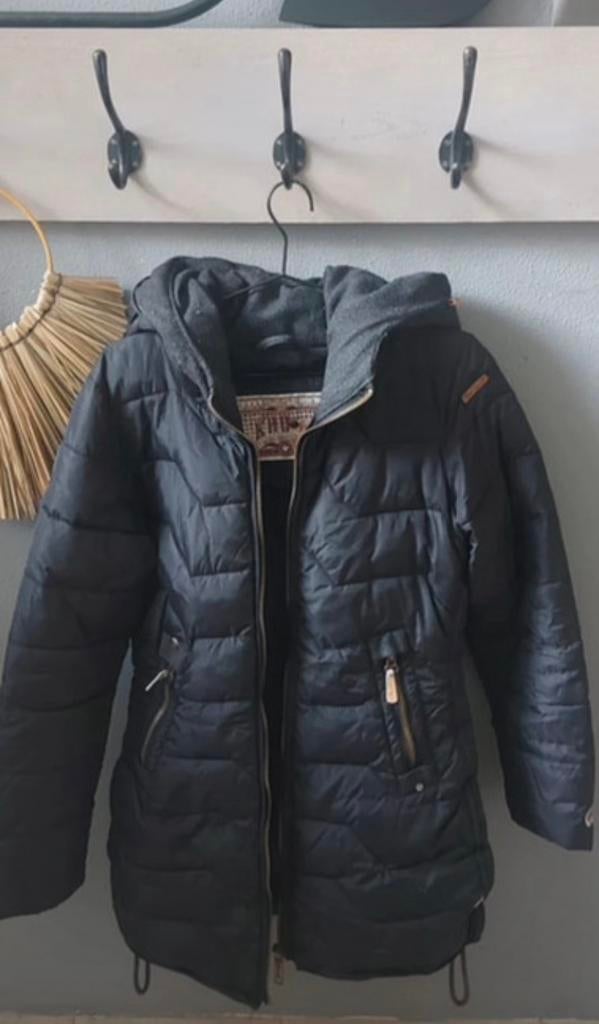 Khujo winter jas kleding dames maat L, Ophalen of Verzenden, Gedragen, Maat 42/44 (L), Zwart