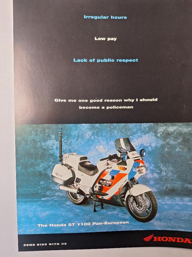 Honda politiemotor XL 600V Transalp ST100 Pan, Ophalen of Verzenden, Nieuw, Honda