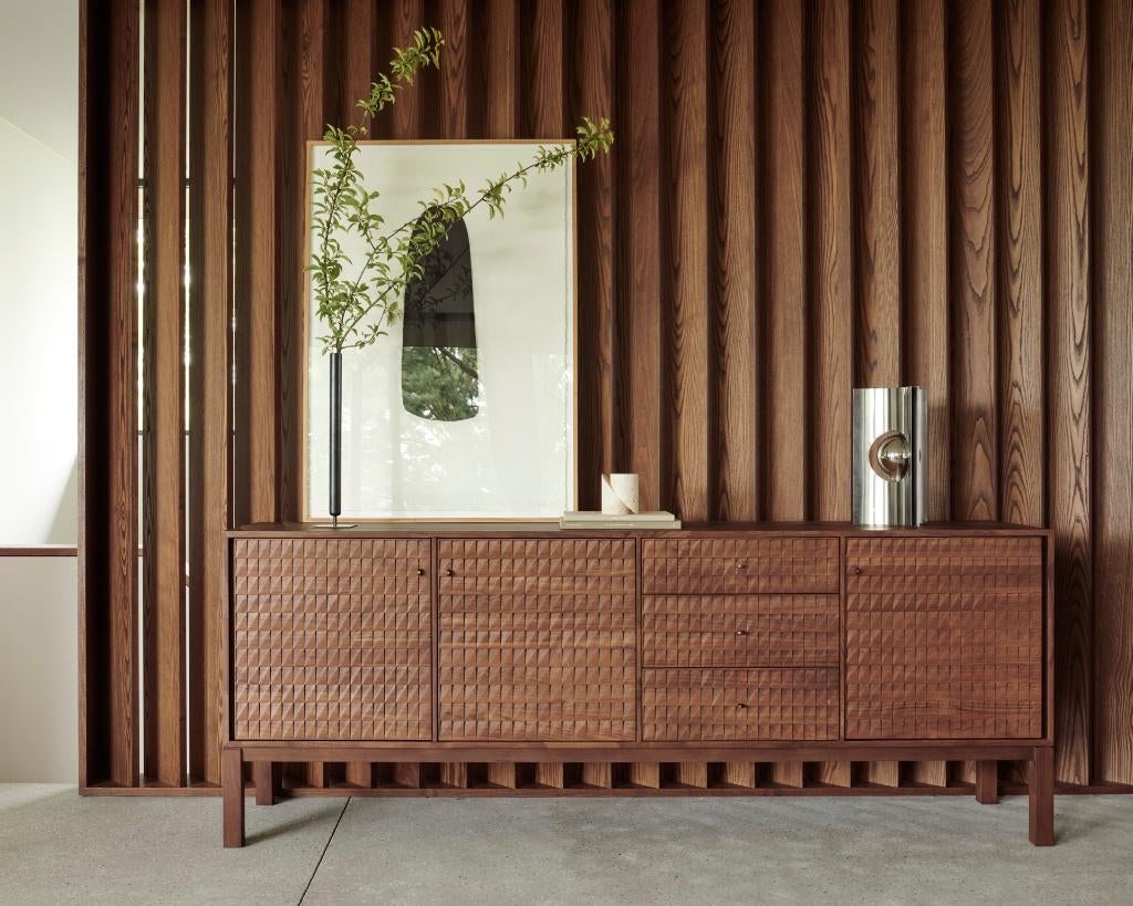 Ethnicraft Bok tafel Geometric Jack Meubelen, Ophalen, Nieuw, Rechthoekig, Eikenhout
