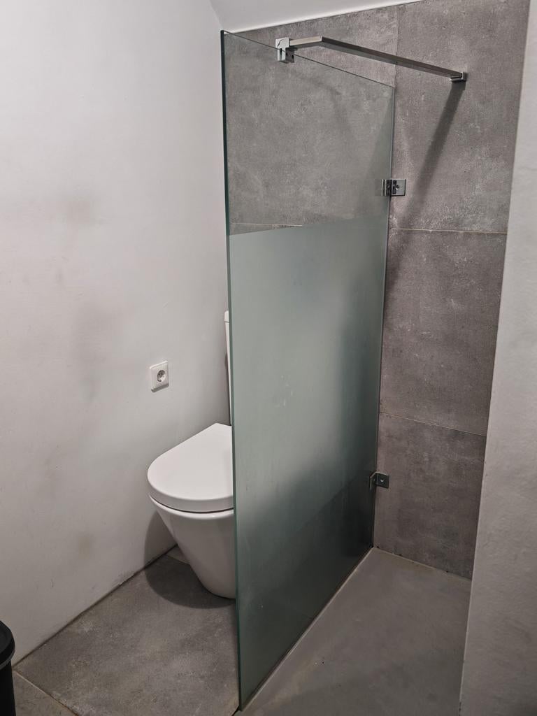 Badscherm / douchescherm 80 x 150, Ophalen, Zo goed als nieuw, Glas, Overige typen