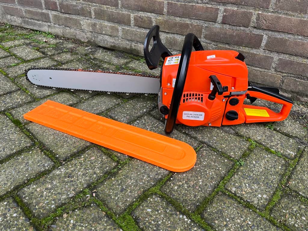 Nieuwe Kettingzaag 52cc Benzine 2-takt, Tuin en Terras, ., Overige typen, Nieuw, Ophalen of Verzenden