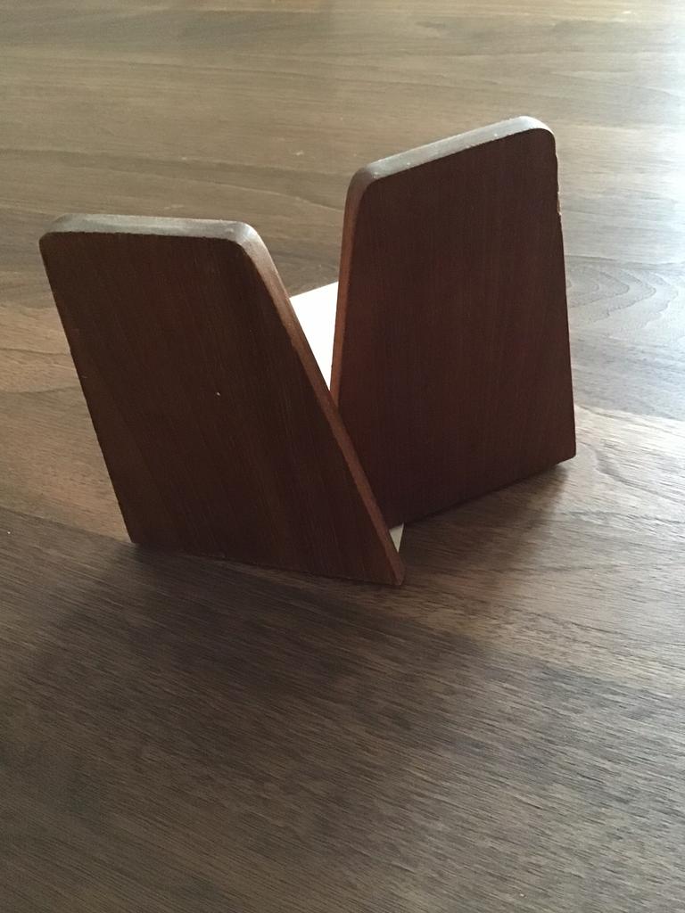 Kai Kristiansen FM Mobler boekensteunen teakhout mid century, Ophalen of Verzenden