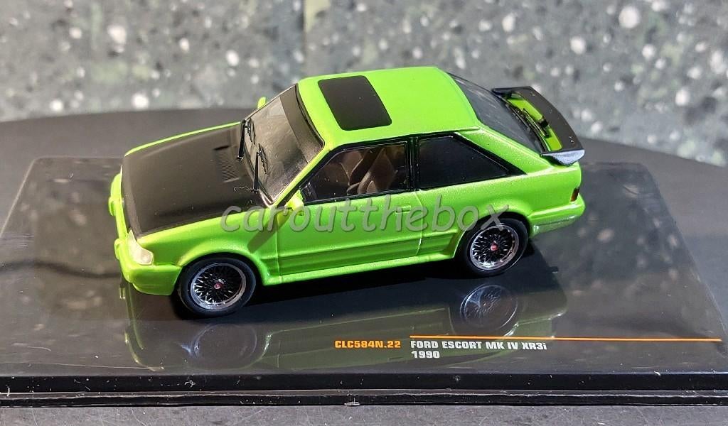 Ford Escort MK IV XR3i 1990 groen 1:43 Ixo V1143, Hobby en Vrije tijd, Modelauto's | 1:43, Verzenden, Nieuw, Auto, Overige merken
