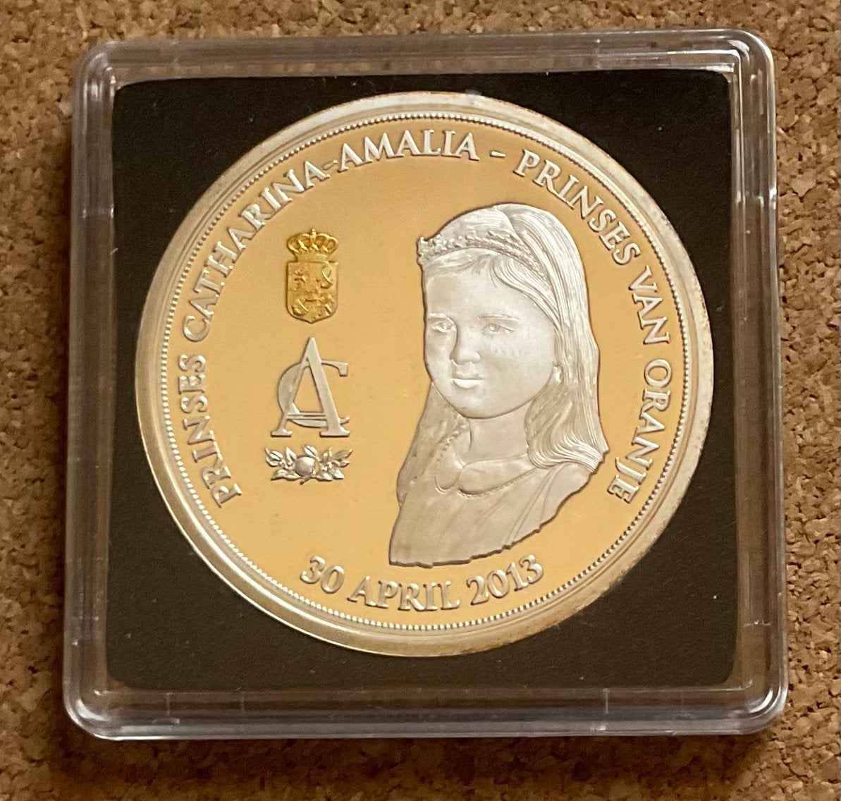 Penning - Prinses Catharina Amalia Prinses van Oranje 30 Apr, Ophalen of Verzenden, Overige materialen, Nederland