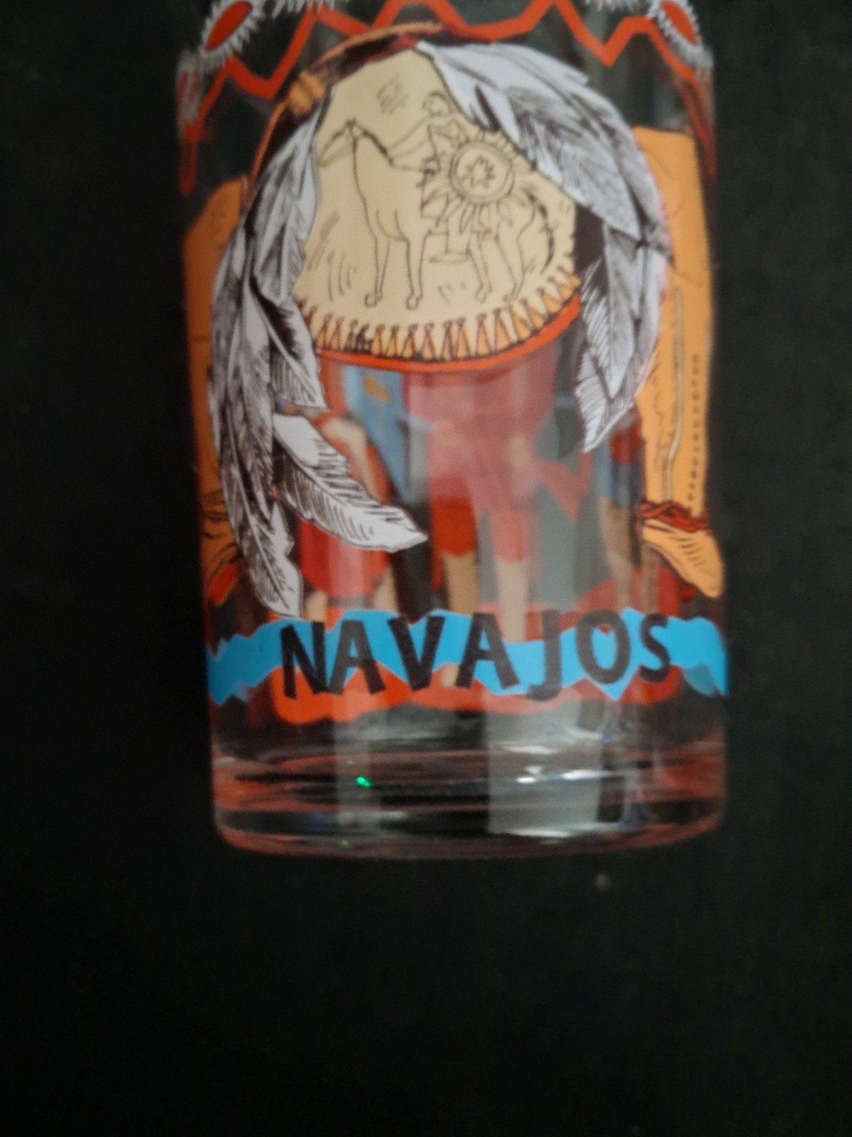 Vintage VMC Mosterdglas Navajos - Verzamelaarsitem, Ophalen of Verzenden