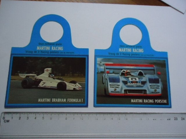 sticker oud MARTINI RACING jaren 70 F1 Porschr formule 1 f-1, Verzenden, Zo goed als nieuw, Bedrijf of Vereniging