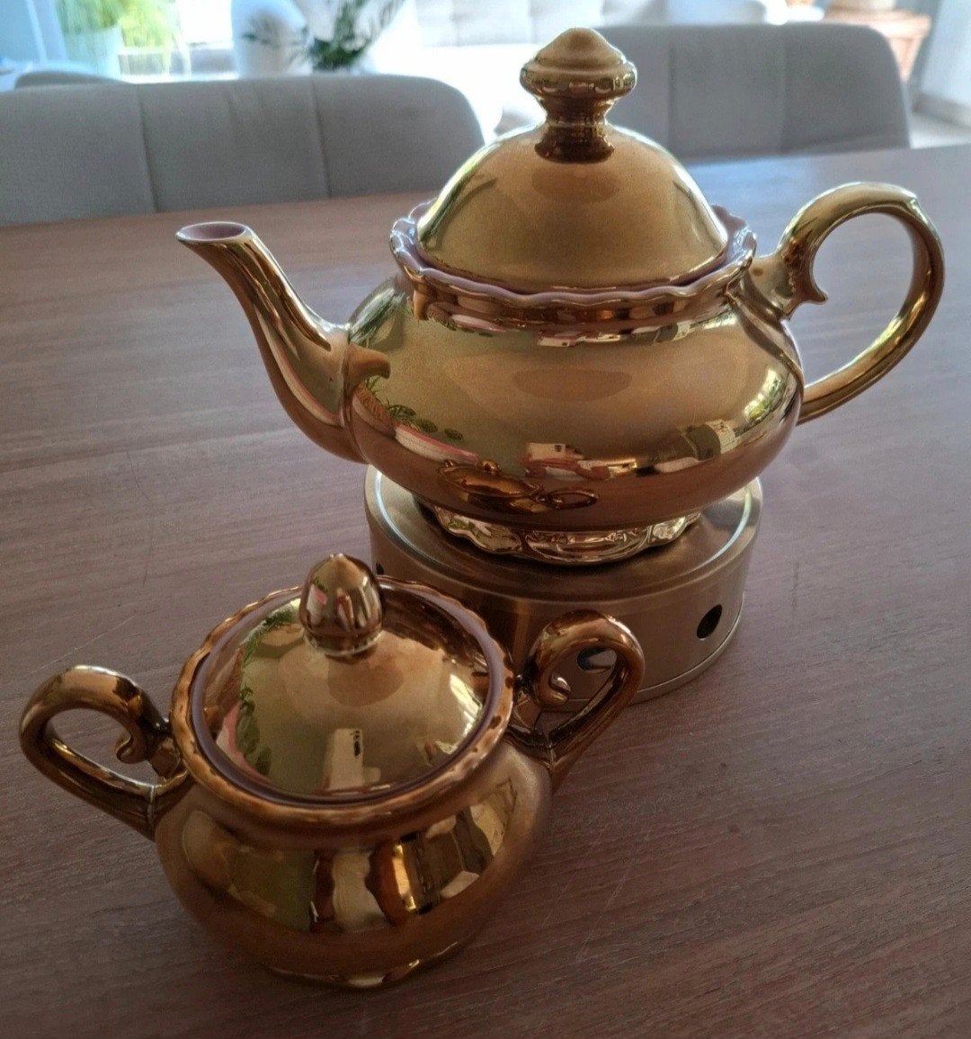 Blond Amsterdam little Diva, theepot goud, Overige typen, Ophalen of Verzenden, Zo goed als nieuw, Aardewerk