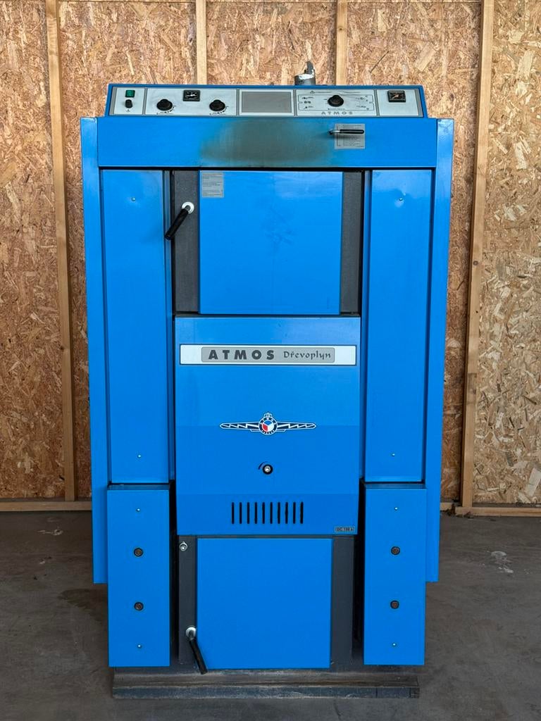 ATMOS DC150S Houtvergasser, Huis en Inrichting, Gebruikt, Www.cvheat.com, Atmos 150kw houtvergasser, Houtkachel