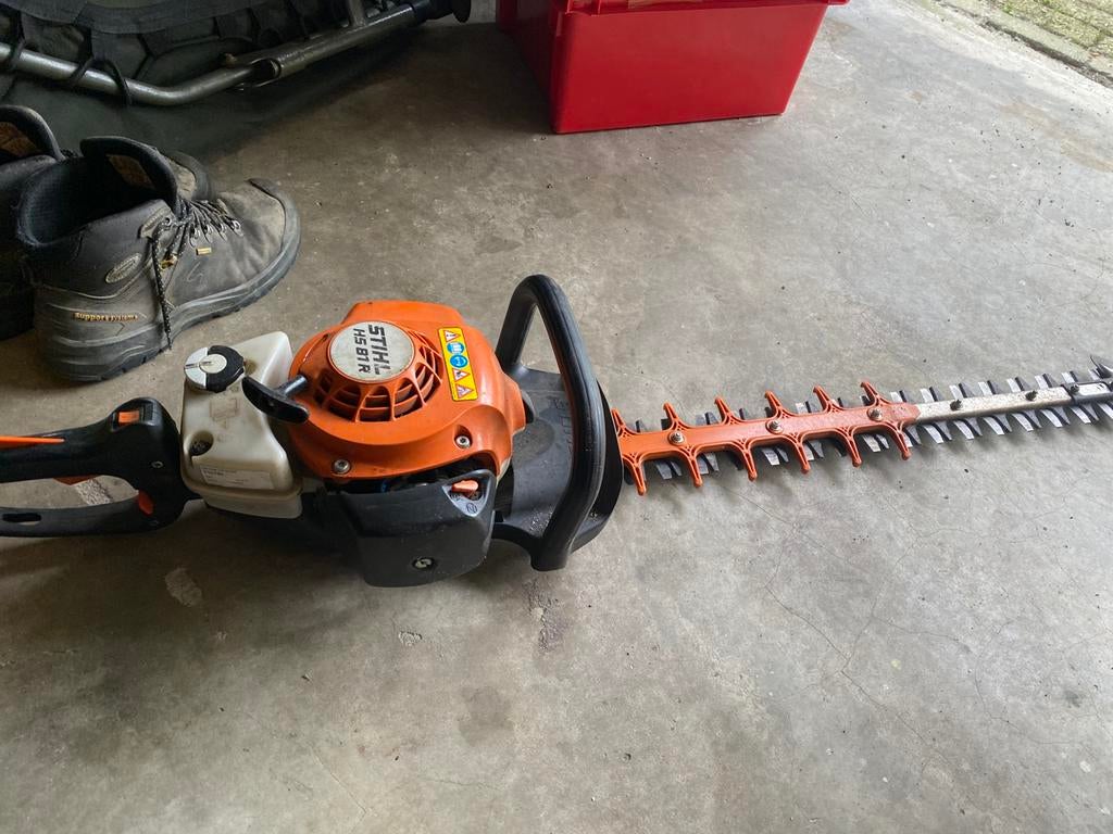 Stihl HS81R heggenschaar, Tuin en Terras, Ophalen, Zo goed als nieuw, Benzine
