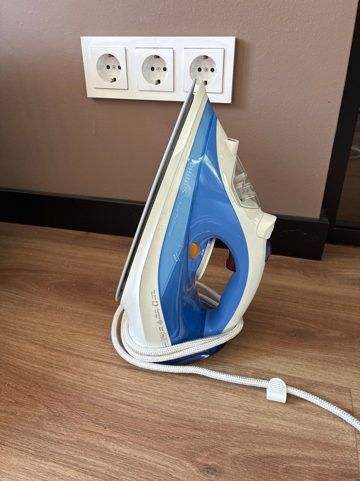 Philips Azur Performer Strijkijzer - Gebruikt, Witgoed en Apparatuur, Strijkijzers en Strijkplanken, Ophalen, Gebruikt, Strijkijzer met snoer