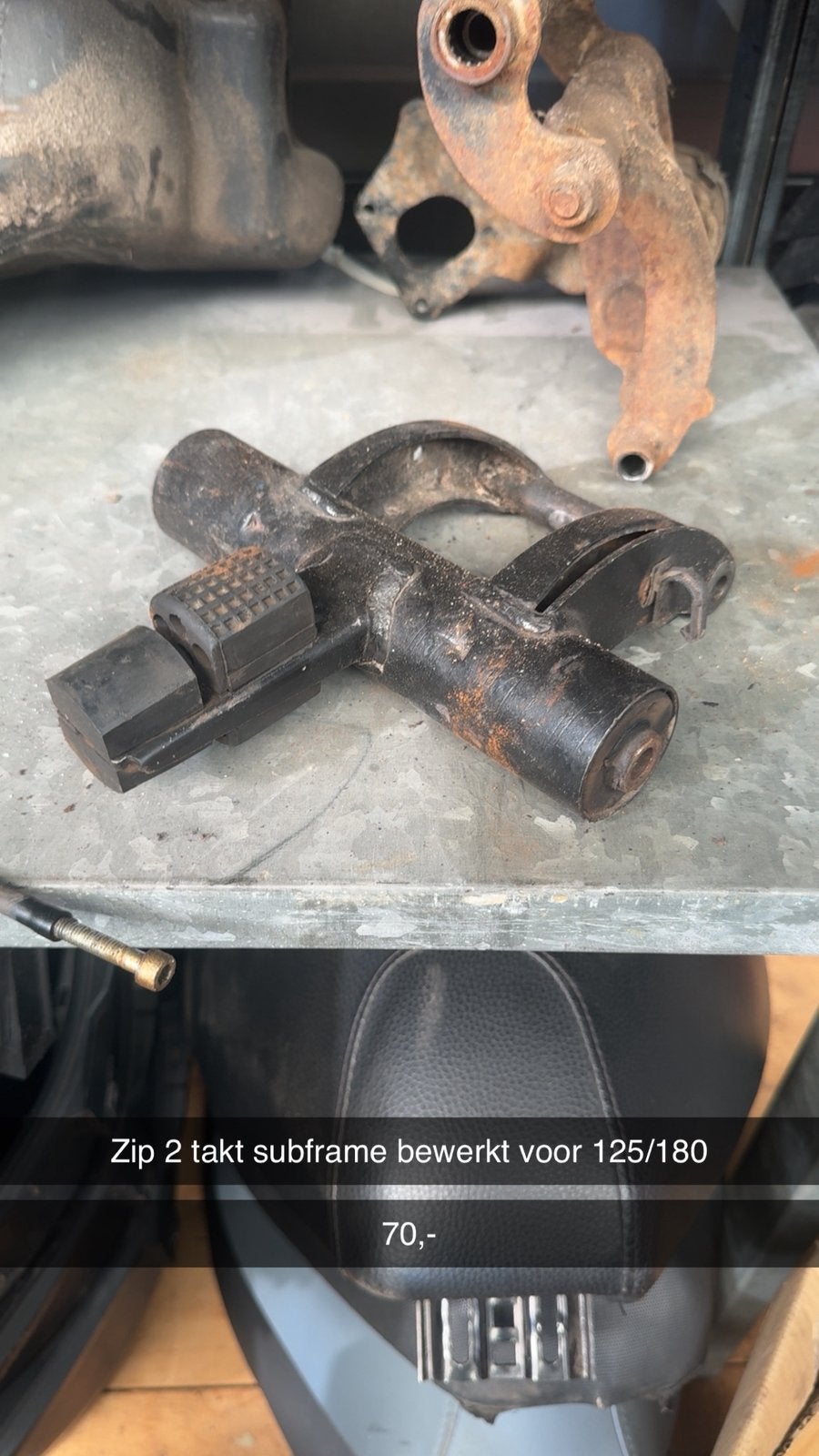 Zip 2000 2 takt subframe, Ophalen of Verzenden, Zo goed als nieuw, Blok, Piaggio