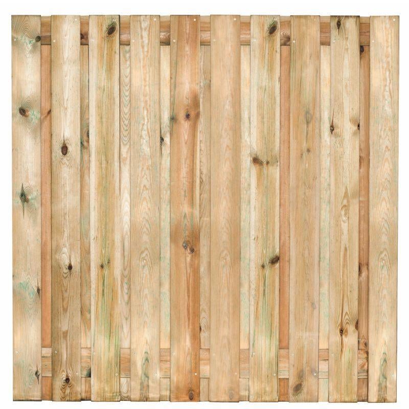 Grenen Tuinscherm 21-planks RVS geschroefd, Ophalen, 150 tot 200 cm, Nieuw, 150 tot 200 cm