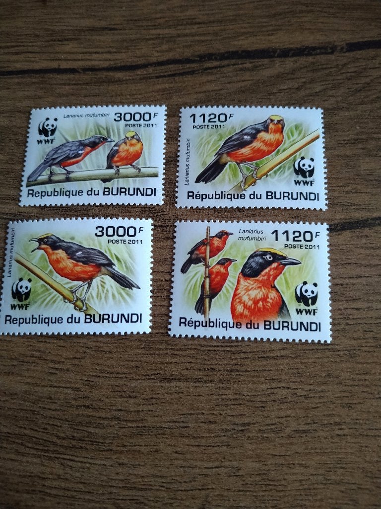 Burundi, Verzenden, Postfris, Dier of Natuur