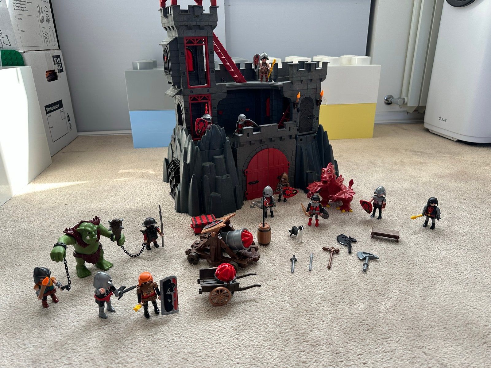 Playmobil Kasteel met ridders en draak, Ophalen, Gebruikt, Complete set, Kasteel/Fort