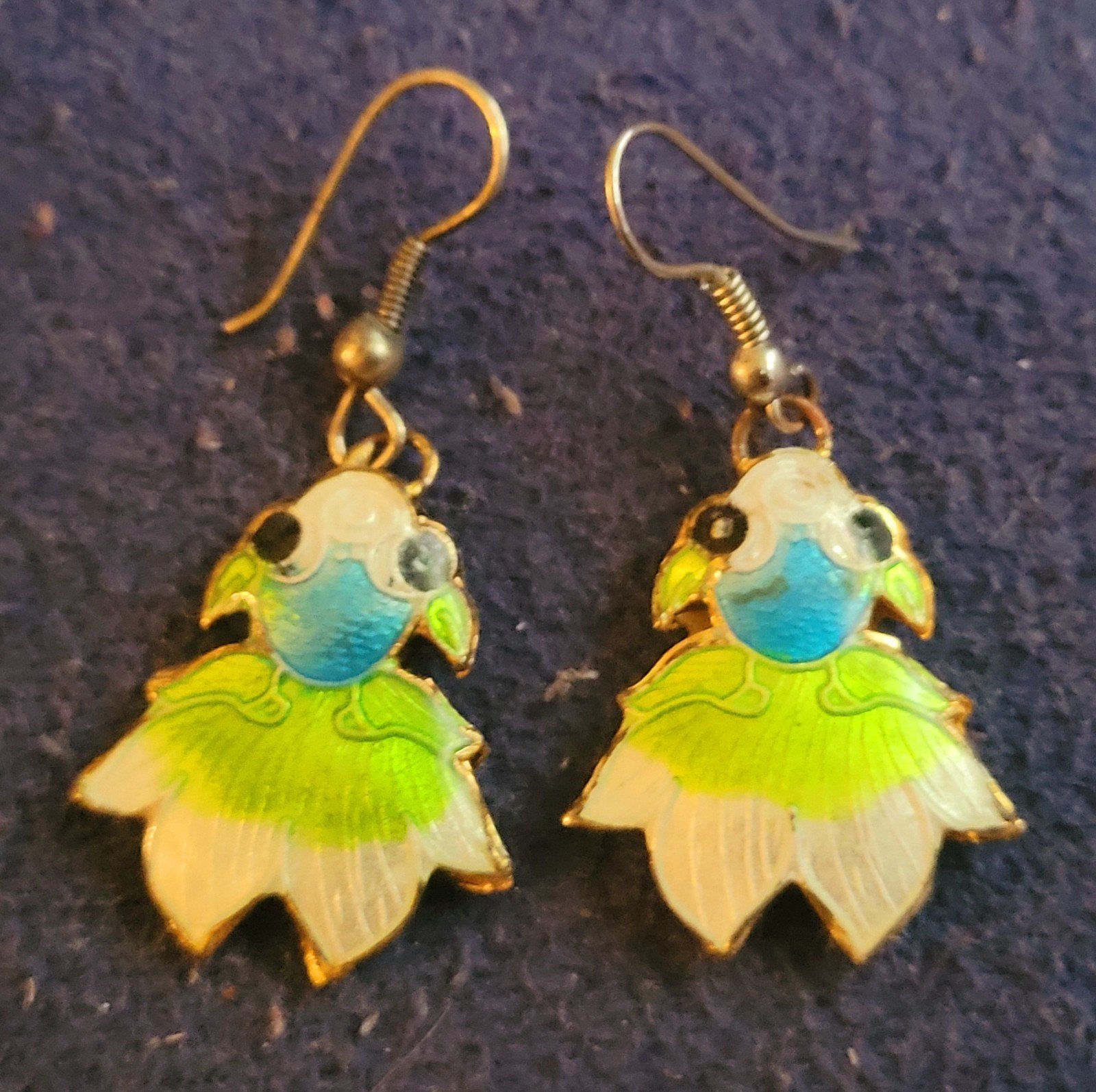 Mooie cloisonné--vissen-oorbellen, Sieraden, Tassen en Uiterlijk, Oorbellen, Overige materialen, Hangers, Verzenden, Wit