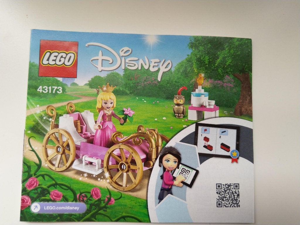 Lego Disney Princess 43173 Aurora's Koninklijke Koets, Compleet, Lego, Ophalen of Verzenden, Zo goed als nieuw