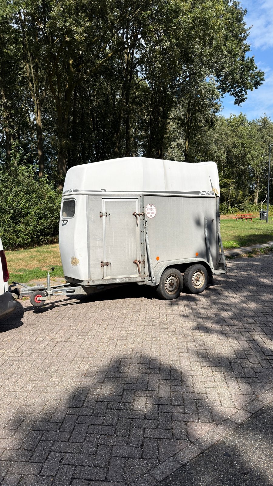 Henra 1,5 paards trailer - Gebruikte paardentrailer, Auto diversen, Aanhangers en Bagagewagens, Ophalen, Gebruikt