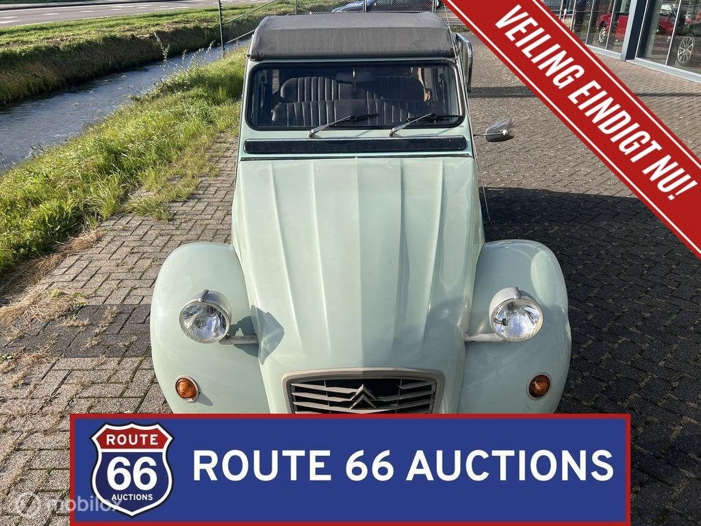 Citroën 2CV | 1982 | Route 66 Auctions, Auto's, Overige carrosserieën, Citroën, Zwart, Bedrijf