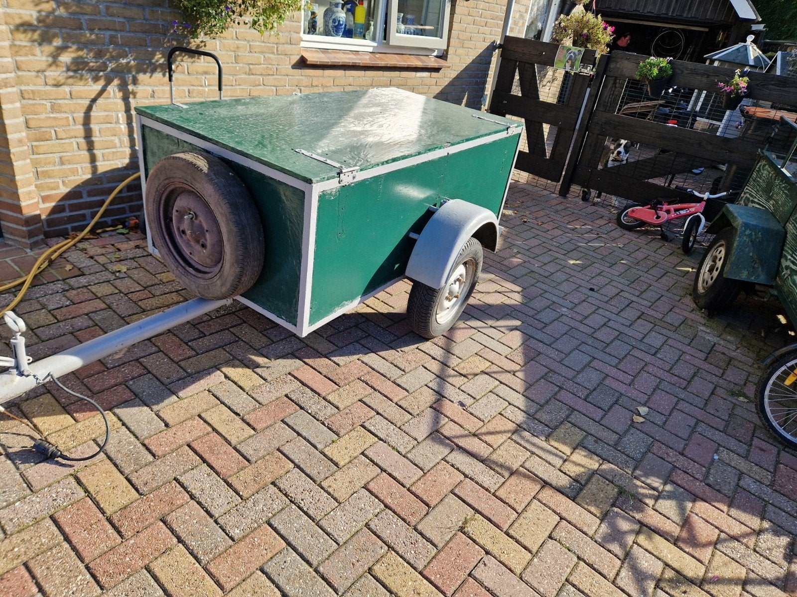 Nette viskar / aanhanger bagagewagen  met reservewiel, Ophalen of Verzenden, Gebruikt