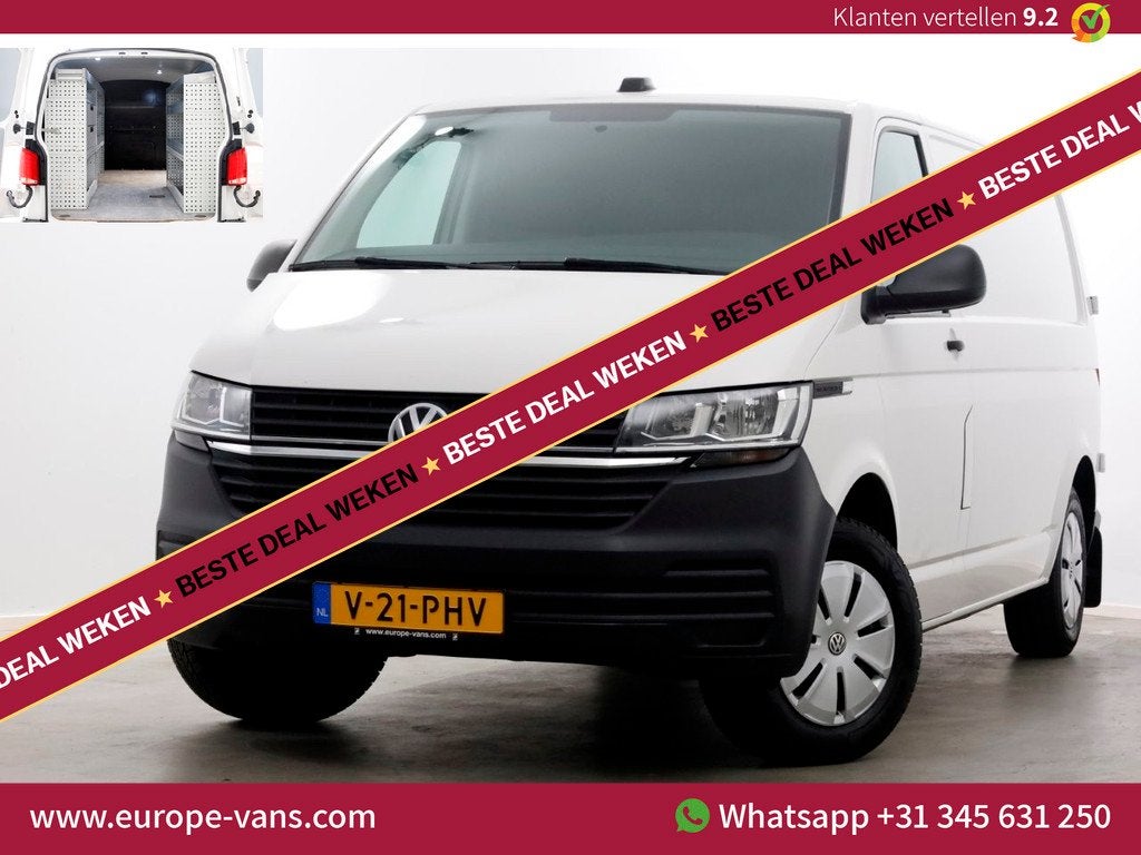 Volkswagen Transporter T6.1 2.0 TDI 110pk Lang Airco/Navi/In, Auto's, Voorwielaandrijving, 15 km/l, Gebruikt, 4 cilinders