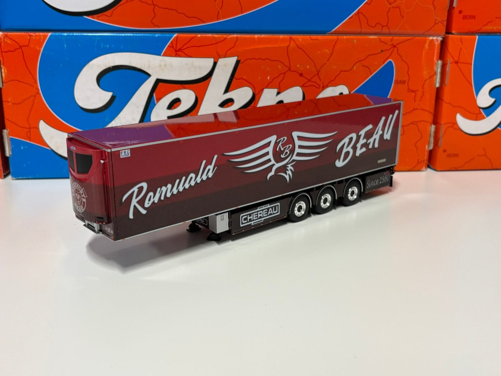 Wsi Beau trailer, Hobby en Vrije tijd, Modelauto's | 1:50, Ophalen of Verzenden, Zo goed als nieuw, Bus of Vrachtwagen, Wsi
