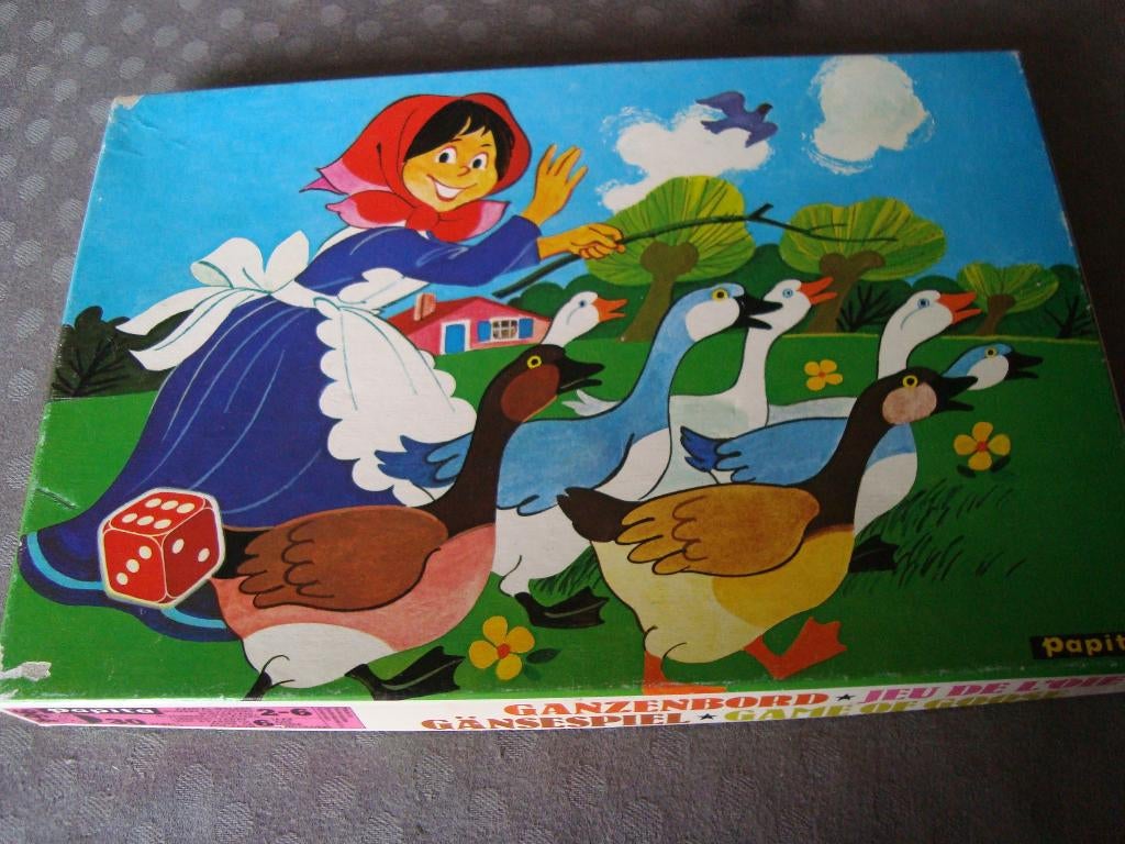 Ganzenbord oud, Antiek en Kunst, Ophalen of Verzenden
