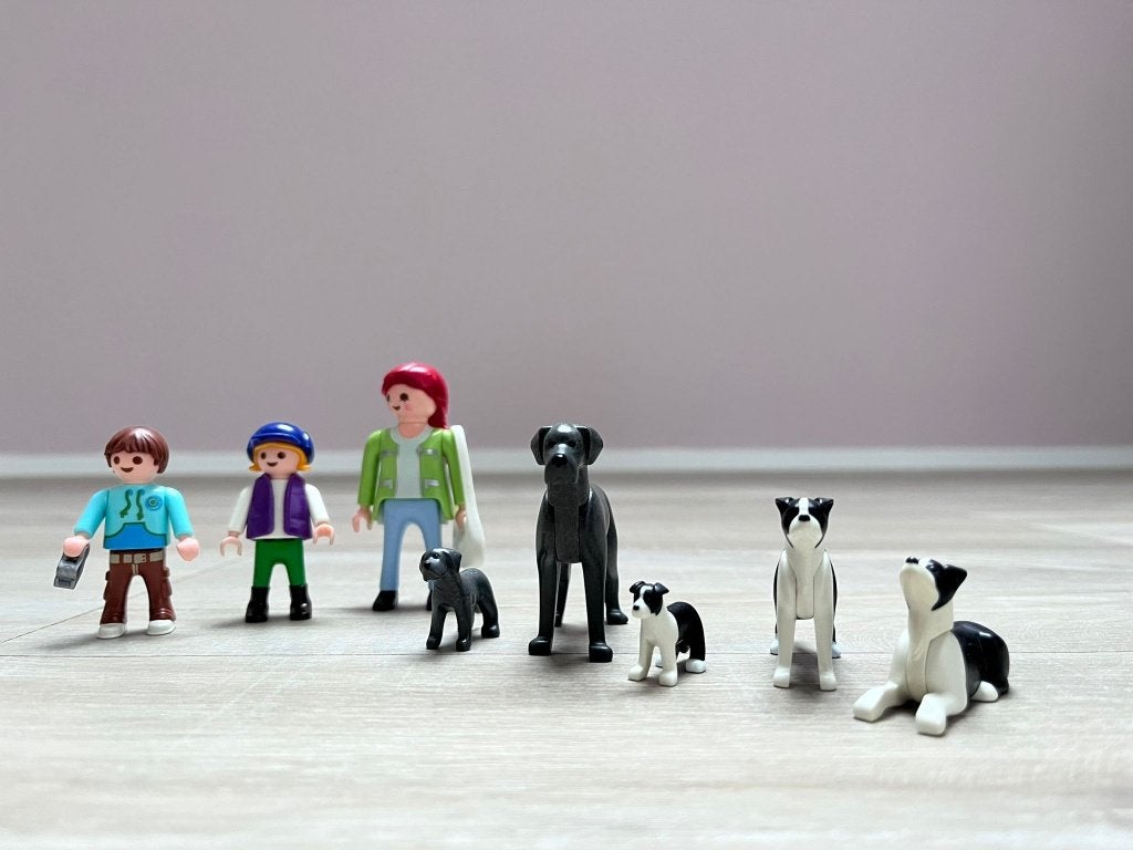 Playmobil familie met honden, Ophalen, Zo goed als nieuw, Losse onderdelen