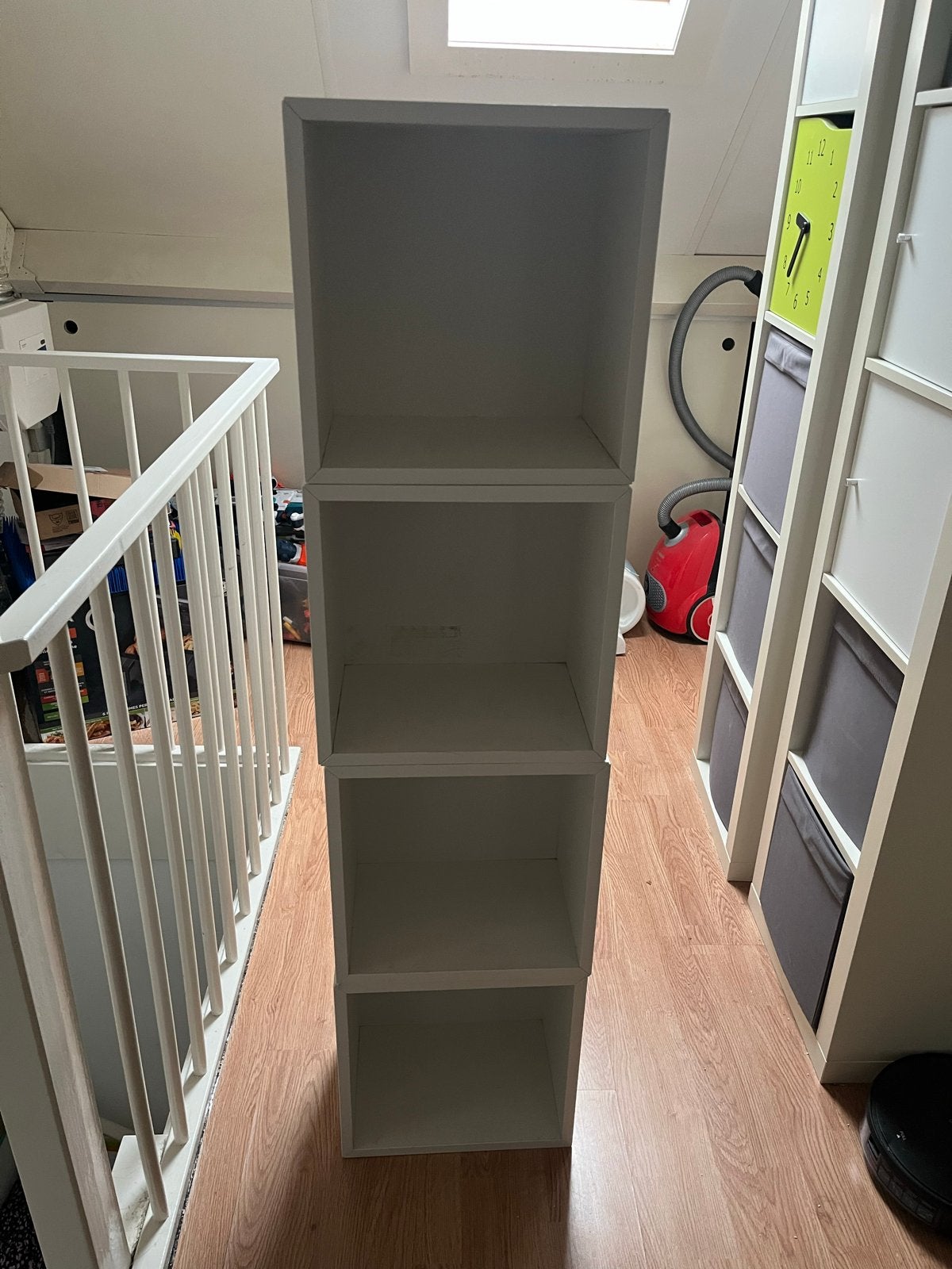 IKEA Eket kast wit 35x35x35 met wandrail ophangsysteem, Ophalen, Gebruikt