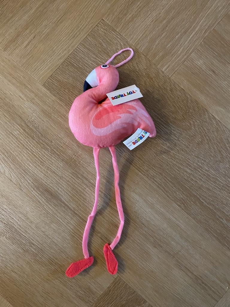 *NIEUW!* Knuffel Flamingo van Toy Trade, 30 cm, roze, Ophalen of Verzenden, Nieuw, Overige typen, Wasbaar
