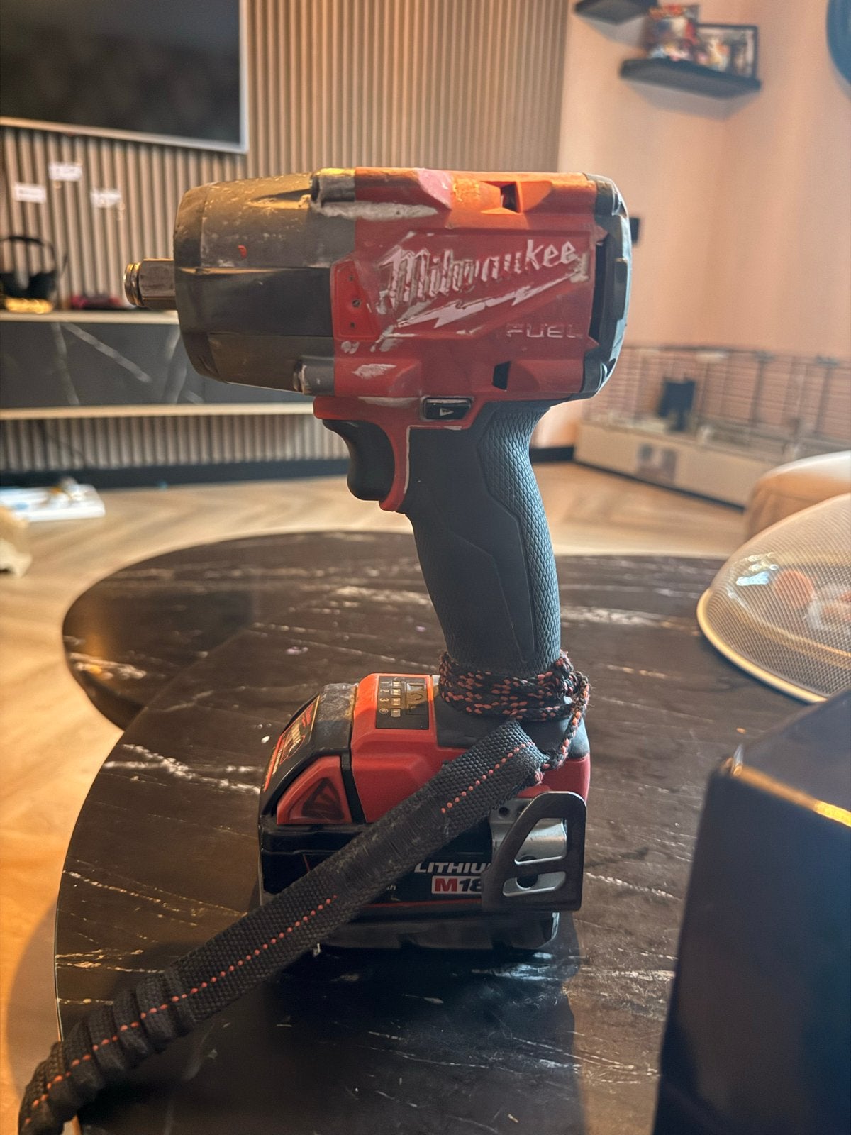 Milwaukee 1/2 slagmoersleutel - Gebruikt, werkt perfect, Ophalen of Verzenden, Gebruikt, Overige typen