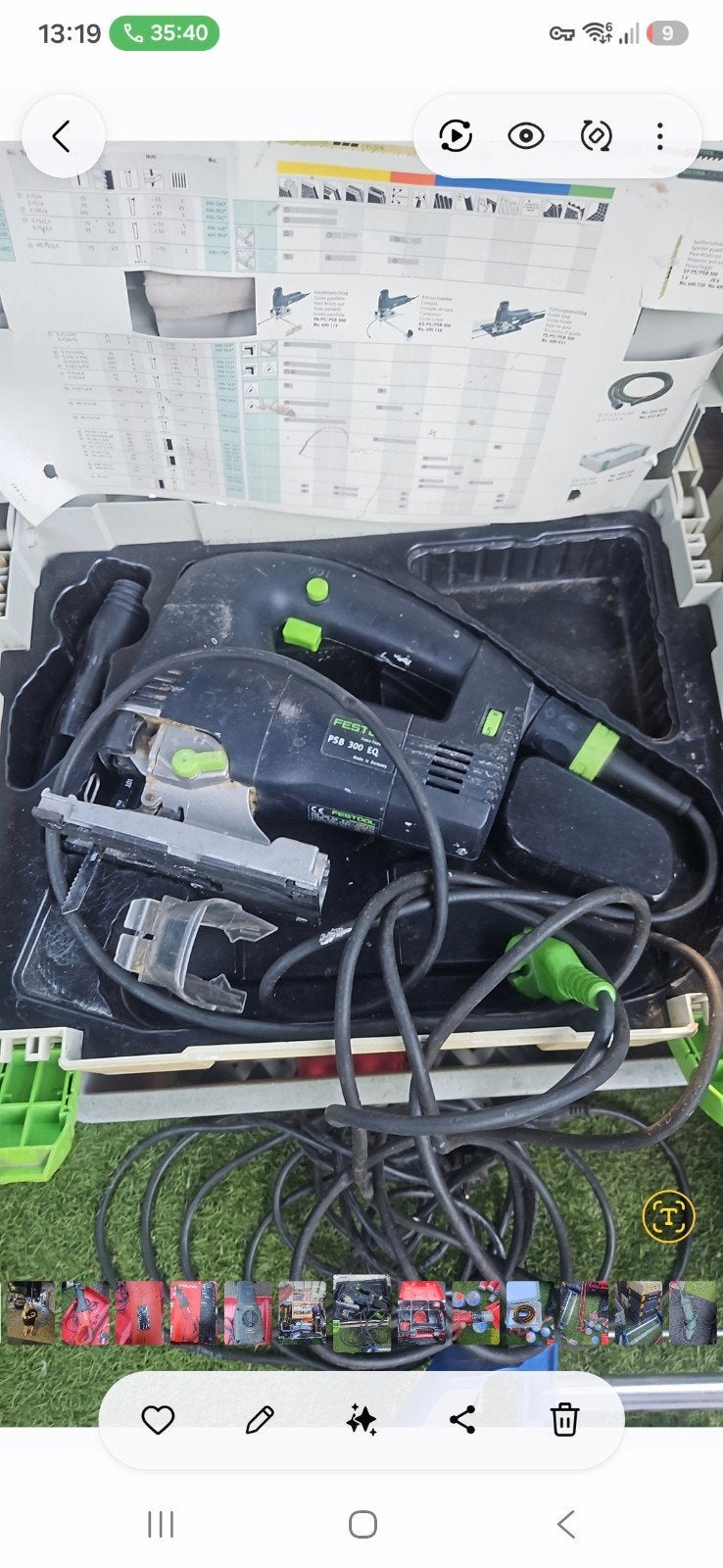 Festool Decoupeerzaag PSB 300 EQ - Zo goed als nieuw, Doe-het-zelf en Verbouw, Gereedschap | Zaagmachines, Ophalen of Verzenden