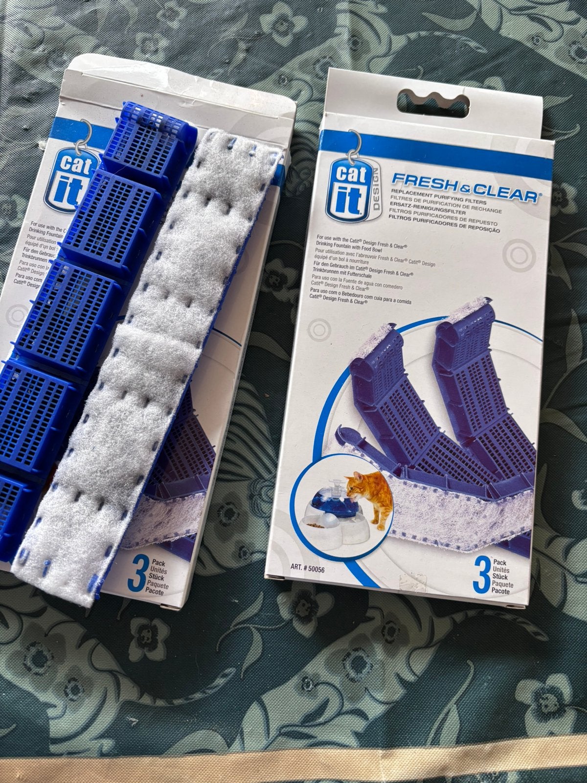 Filters voor drinkfontein, Ophalen