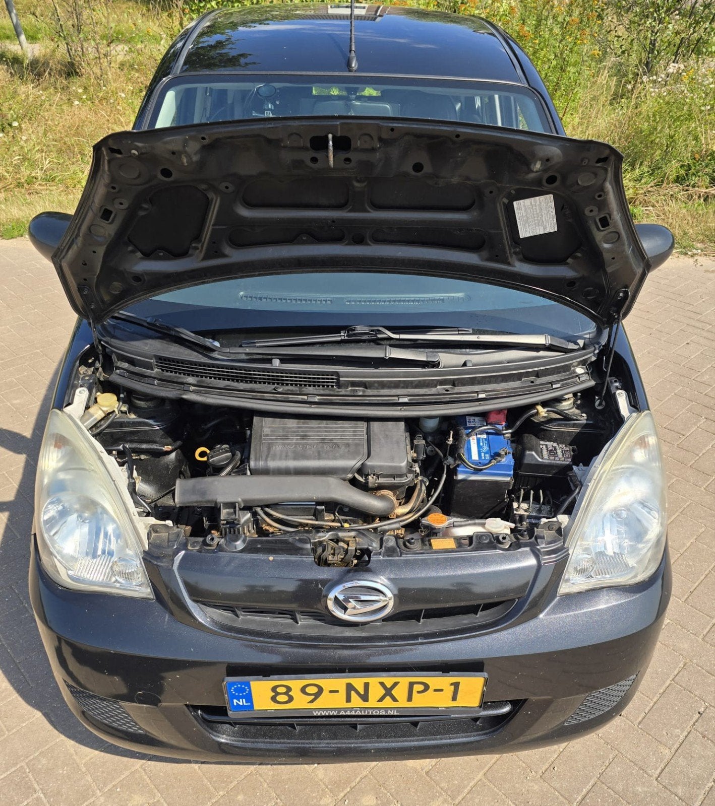 Daihatsu Cuore 1.0 5D AUT 2011 Zwart, Auto's, Daihatsu, 600 kg, 18 €/maand, 4 stoelen, Cuore