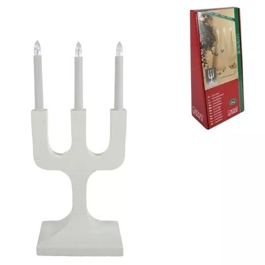 Vensterlamp - raamlamp - kandelaar - kerst, Met schakelaar, Wit, Nieuw, Ophalen of Verzenden