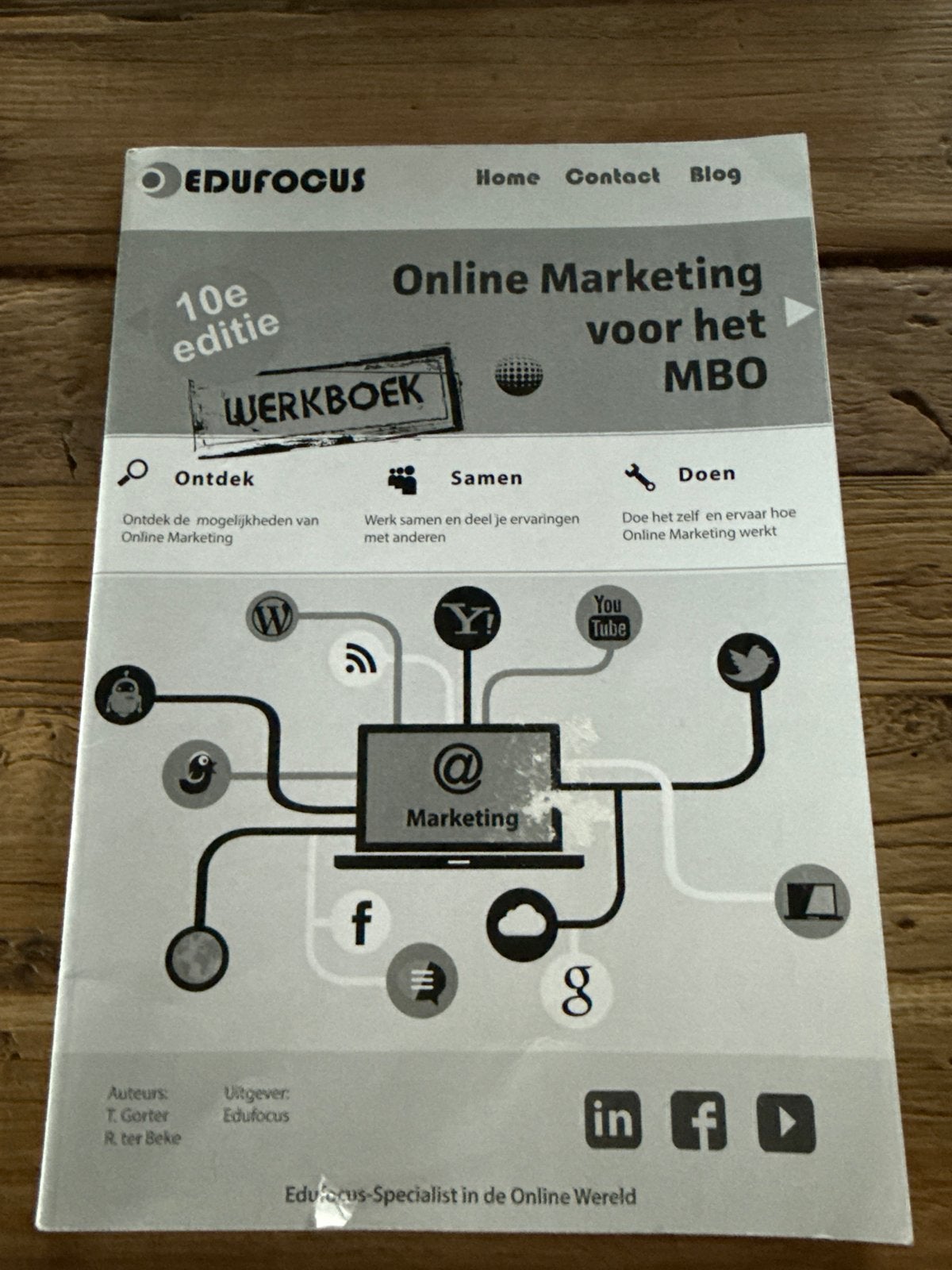 Online Marketing Werkboek MBO - 10e editie Edufocus, Boeken, Ophalen of Verzenden, Gamma, Nieuw, MBO